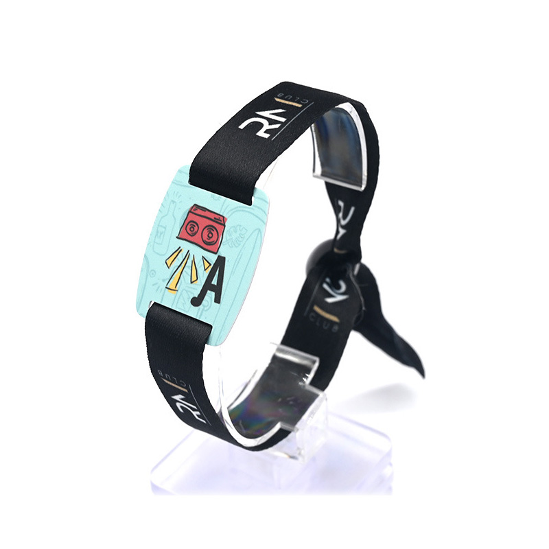 入場(chǎng)音樂NFC織嘜小卡RFID織嘜腕帶游樂場(chǎng)智能織嘜腕帶